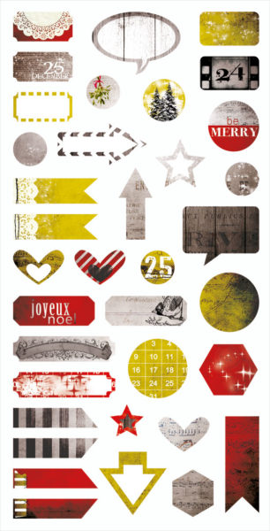 scrapbooking paper collection yuletide 7 dots studio