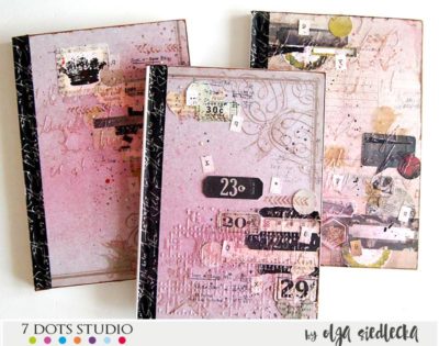 pink notebooks by olga siedlecka