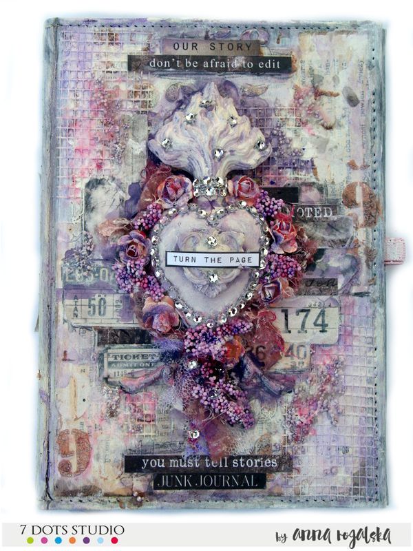 Art Journal spread and cover by Anna Rogalska