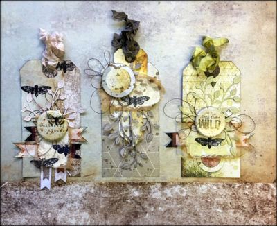 tea bag tags by louise nelson