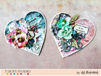 heart cards by ola khomenok