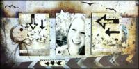 layouts featuring atcs by louise nelson