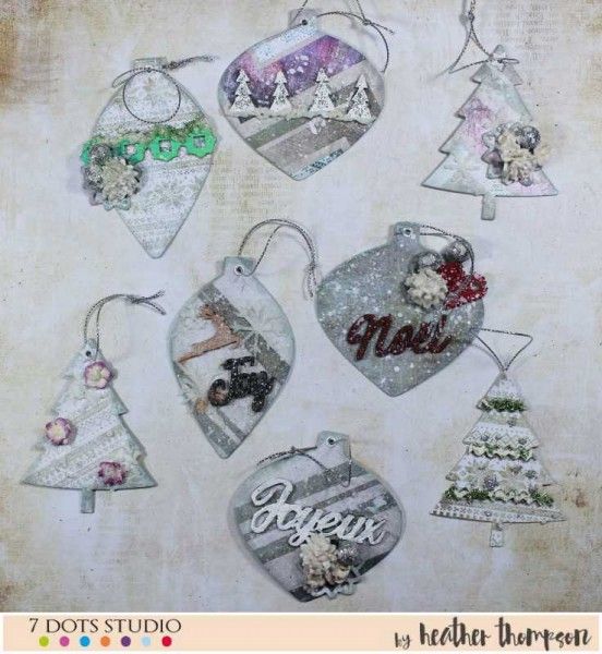 holiday tags by heather thompson