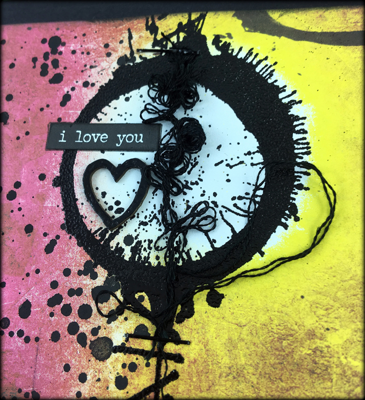 grungy love cards by louise nelson