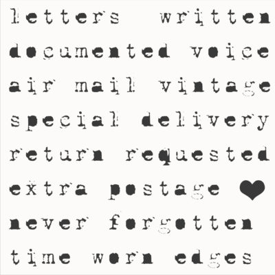Air Mail - Postage Notes Stencil