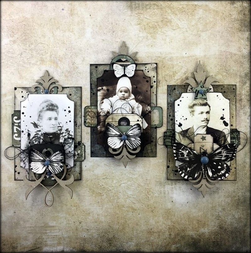 Vintage Look ATC by Louise Nelson