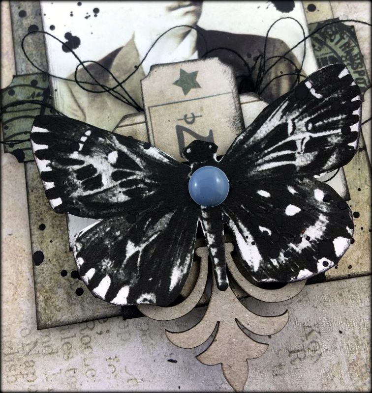 vintage look atc by louise nelson