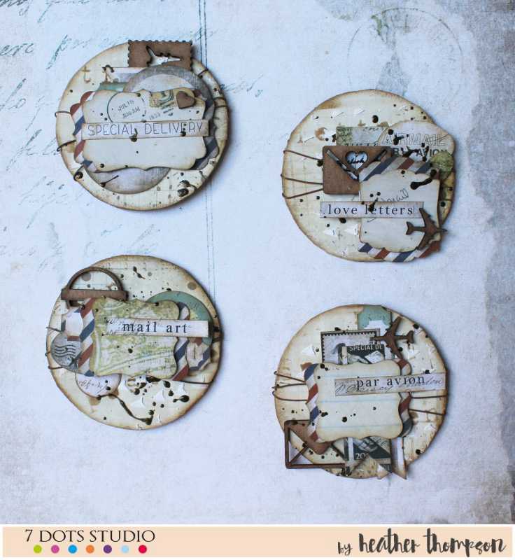 Artist Trading Coins by Heather Thompson