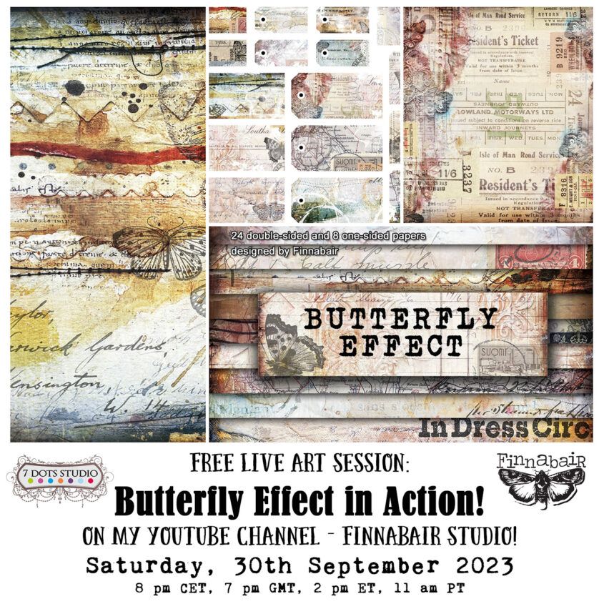 butterfly effect collection by finnabair 7 dots studio