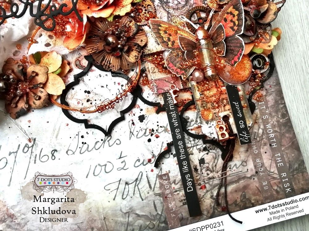 game of Сontrasts mixed media layout 7 dots studio