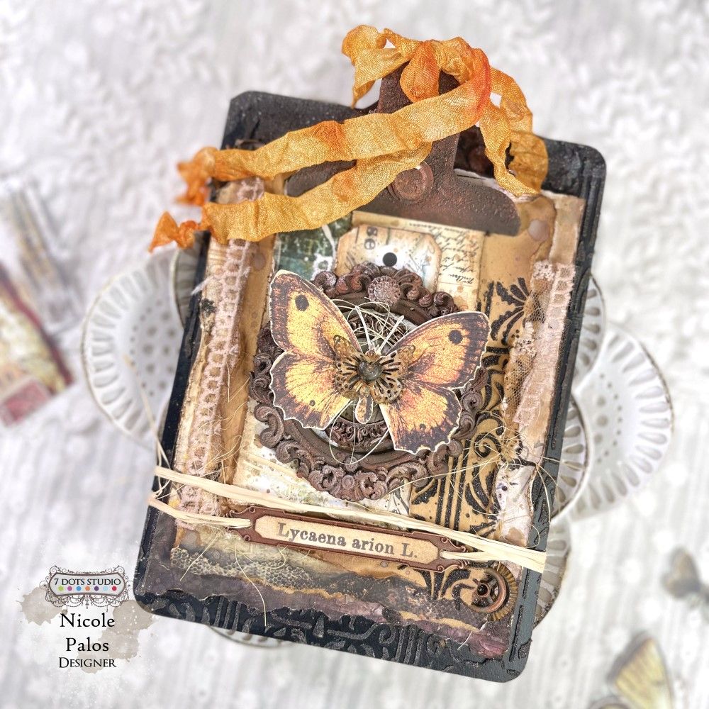 butterfly effect card with a vintage feel